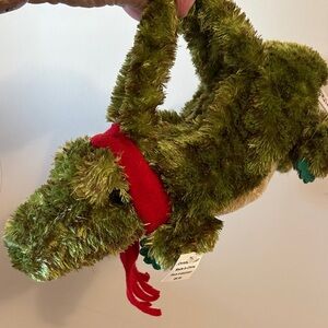Plush Green Alligator Kids Accessory ( alligator purse)